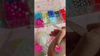 my favourite bracelet 🎀🎀 #diy #pearlflower #pearlaccessories #beads #shortvideo #shorts