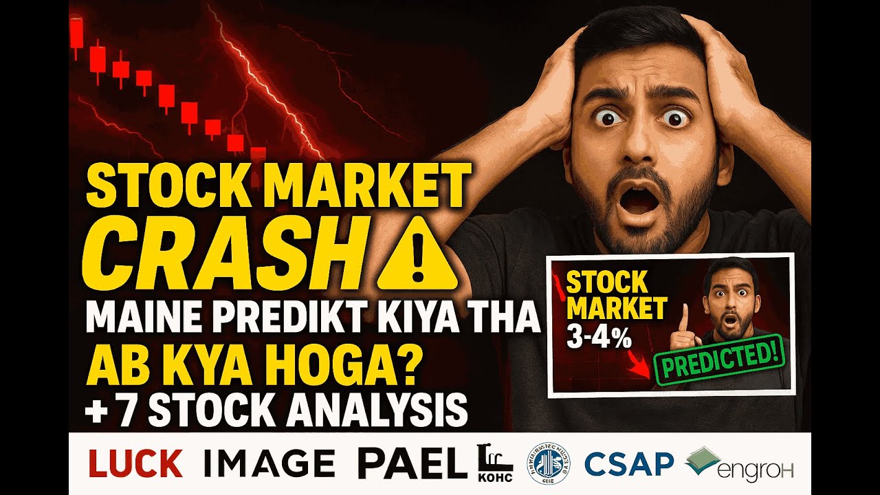 KSE-100 Crash PREDICTED! 😱 | LUCK, IMAGE, PAEL, KOHC, OGDC, CSAP, ENGROH – Ab Kya Karein?”
