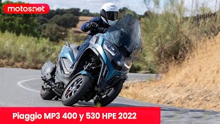 PIAGGIO MP3 400 and 530 2022 | The best three-wheeled motorcycle? / Presentation / Test / 4K / mo...