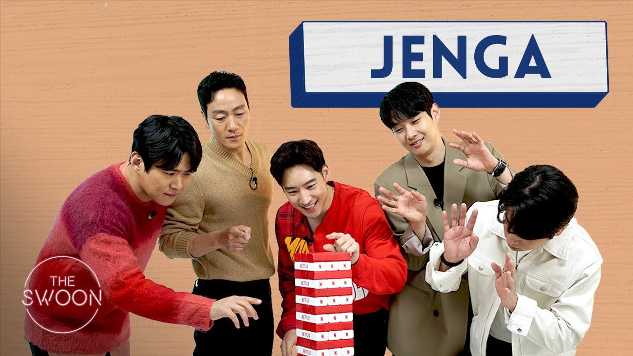 Lee Je-hoon, Ahn Jae-hong, Choi Woo-shik, Park Jeong-min, and Park Hae-soo  play Jenga [ENG SUB] - YouTube