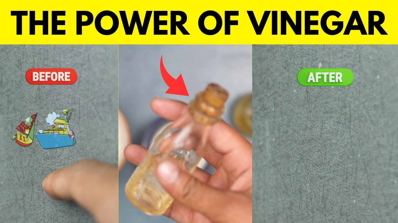 The Incredible Power of Vinegar How to Remove Tape Residue from Your