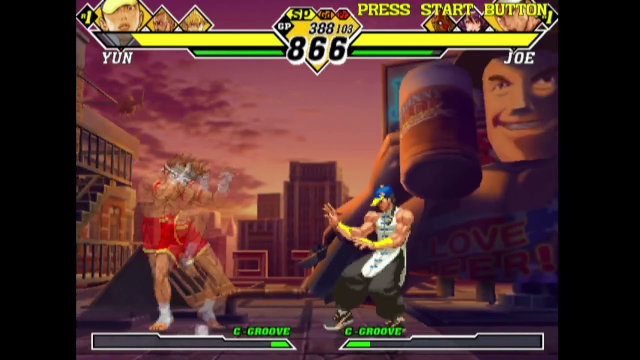 Capcom vs SNK 2: Eagle, Maki, and Yun arcade playthrough