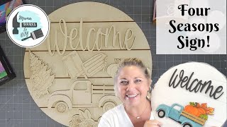 A Vintage Truck Door Hanger For All Seasons!  DIY Four Seasons Sign - EASY! by Mama Dares To DIY 4,020 views 2 years ago 43 minutes