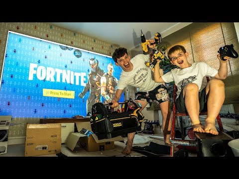 BUILDING the ULTIMATE FORTNITE Gaming ROOM! Episode 1!