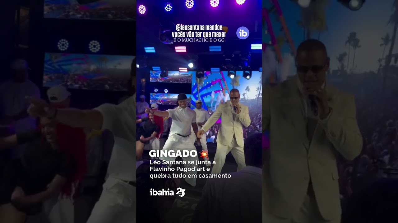 Léo Santana se junta a Flavinho Pagod'art e quebra tudo em casamento 