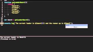 ES6: Destructuring Arrays