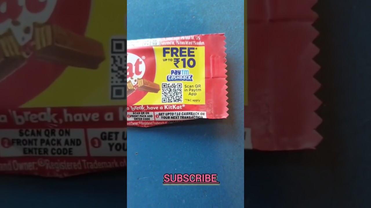 Kitkat ₹10 Cashback offer pack