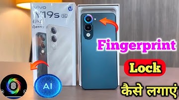How to Apply In-Display Fingerprint Lock on Vivo Y19s 5g, In-Display Fingerprint Lock on Vivo Y19s