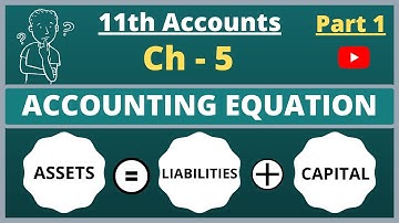 Accounting Equation for Beginners I Class 11 Accounts I Part 1
