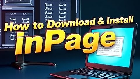 How to Download & Install InPage | Urdu & Arabic Typing Software Free Download 2025