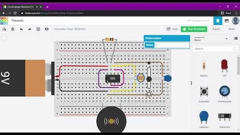 Theremin on TinkerCad