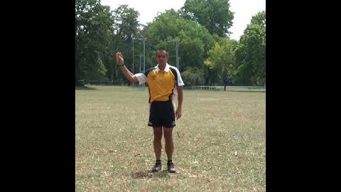 Touch Referee signal : All clear (side line referee)