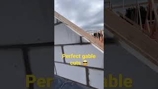 Perfect blockwork cuts up the gable