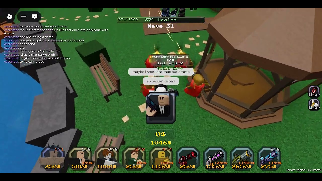 testing out siege minigun in pixel gun tower defense