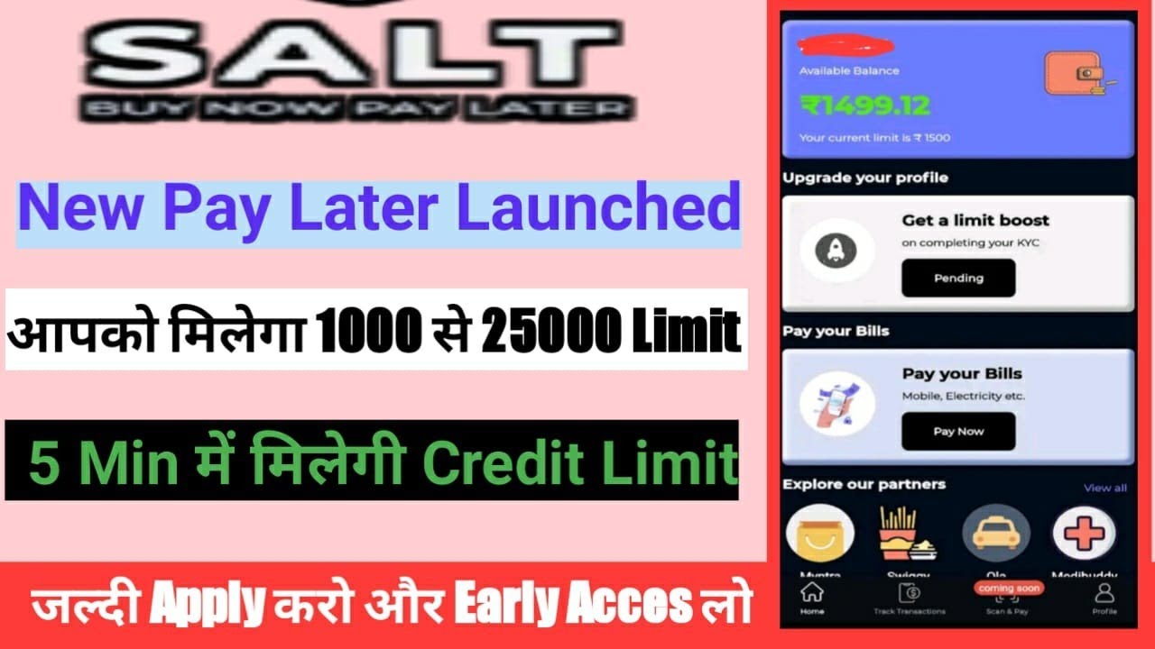 New Buy Now Pay Later Launched | Salt Buy Now Pay Later | ये Pay Later सबको मिलने वाला है | New BNPL