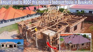 Amount used to roof this modern 4 bedroom house in gayaza Busukuma