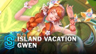 Island Vacation Gwen Wild Rift Skin Spotlight