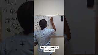 Équation de droite : Méthode du Déterminant. classe de 2nde S #shortvideo #viral #maths #education