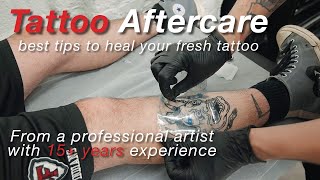 Tattoo  Aftercare with Tegaderm or Second Skin / Saniderm Video screenshot 5