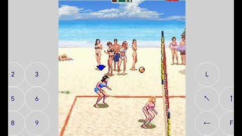 Bikini Volleyball - Java Games (World Tour, Gameplay, Cropped) J2ME Loader.
