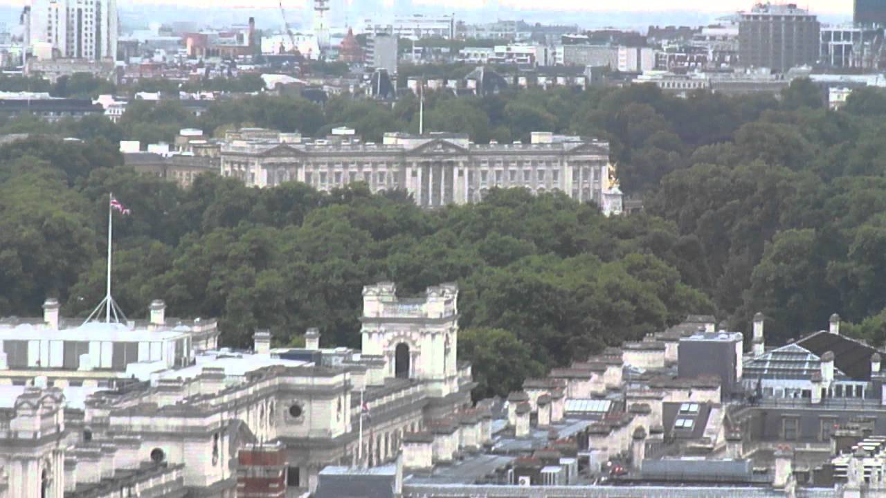 Parliament & Buckingham Palace from London Eye YouTube