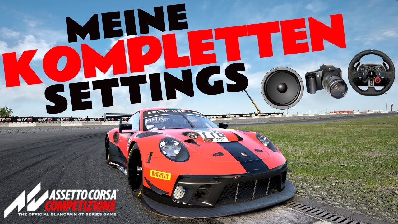 Meine KOMPLETTEN Assetto Corsa Competizione Einstellungen! Simracing