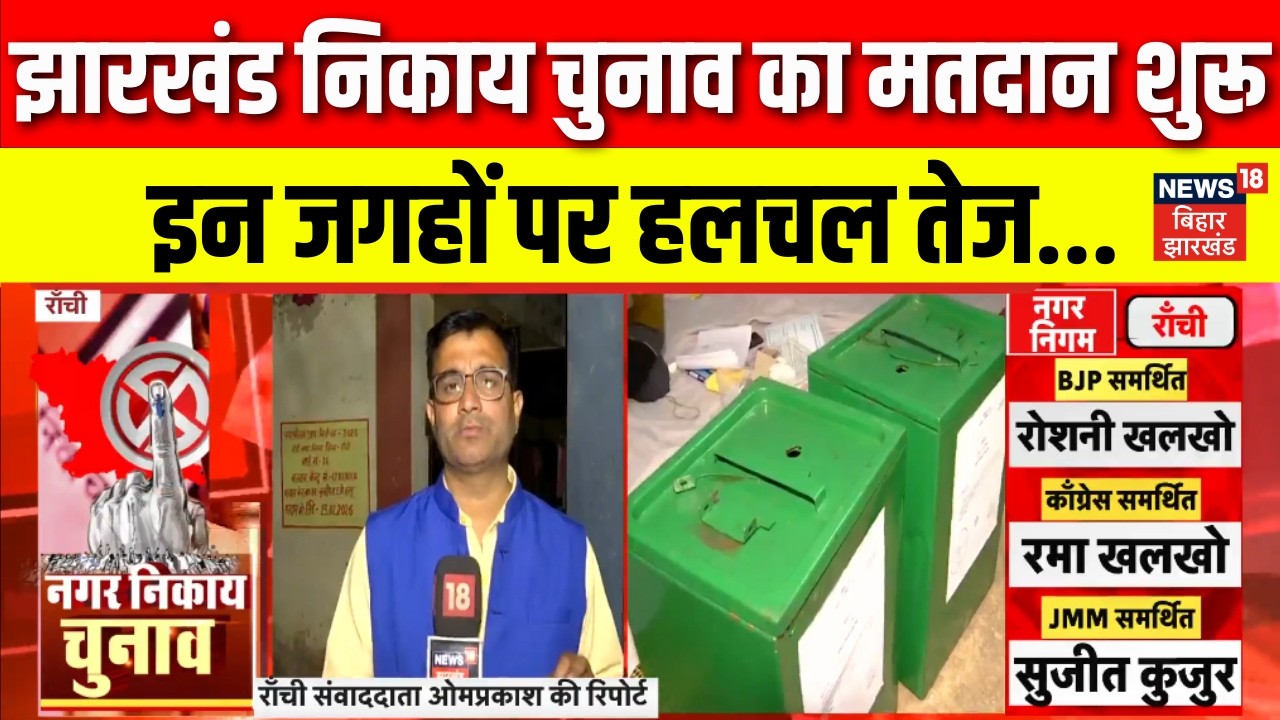 Breaking News : झारखंड निकाय चुनाव का मतदान शुरू! Jharkhand Nikay Chunav 2026 | Top News