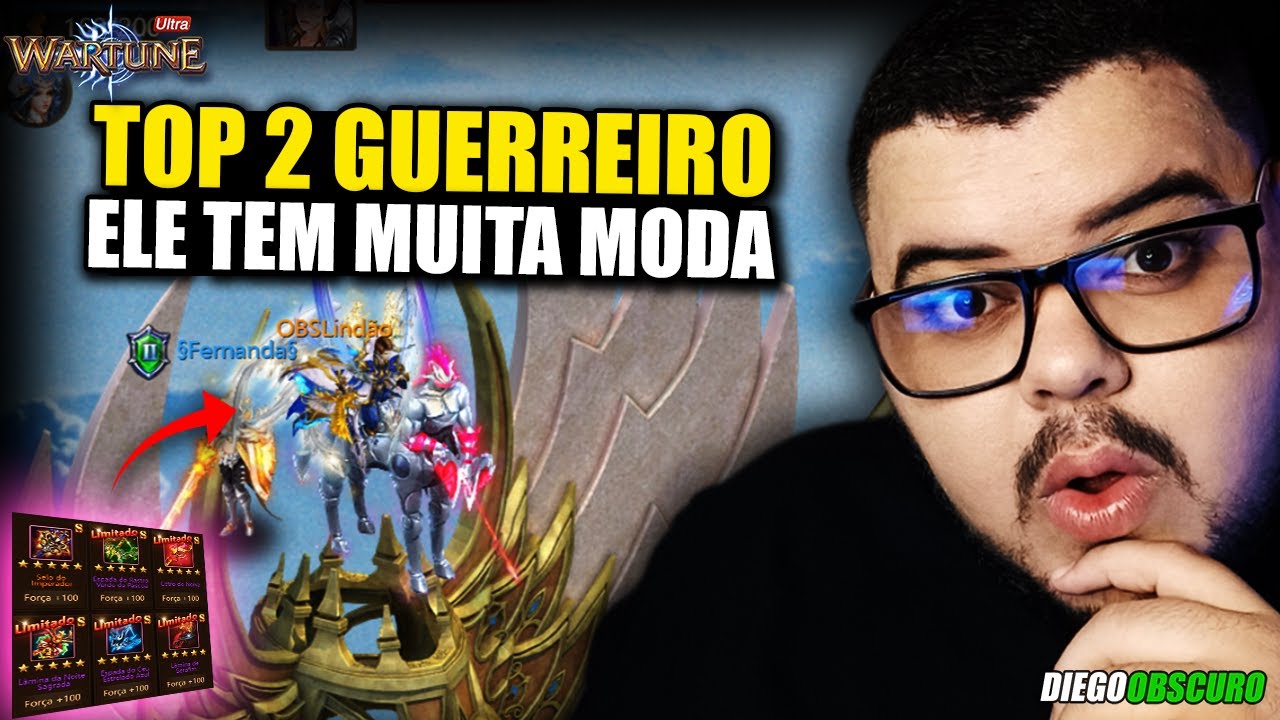 Raio x com Dicas: Ele é o Top2 Guerreiro do Servidor - Wartune Ultra