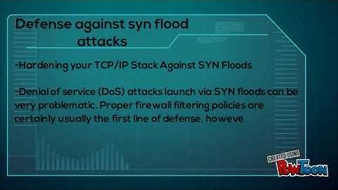syn flooding mitigation