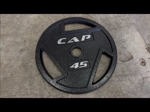 CAP Barbell 45 LB Olympic Plate Review: Cast Iron 2-Inch Grip Weight Plate