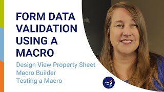 Form Data Validation Using a Macro in Microsoft Access