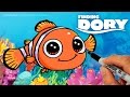 How to Draw Nemo step by step Cute - Clown Fish Finding Dory