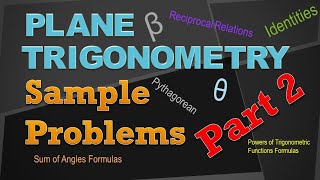 Plane Trigonometry: Sample Problems (Part 2) | All About MATH | VID0014