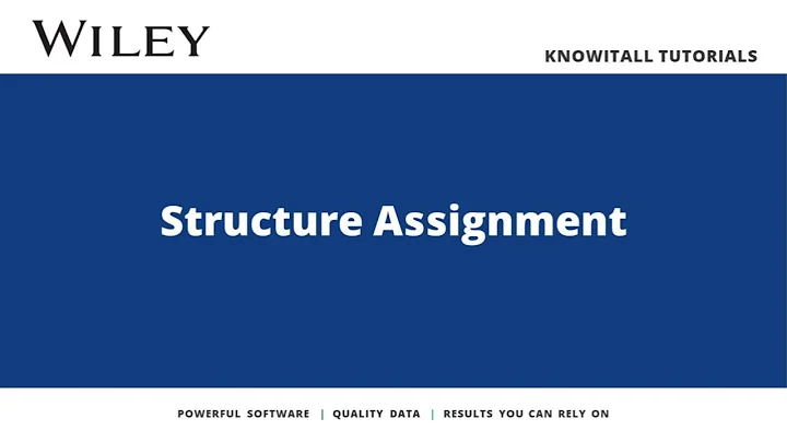 KnowItAll Tutorial: NMR - Structure Assignment