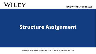 KnowItAll Tutorial: NMR - Structure Assignment
