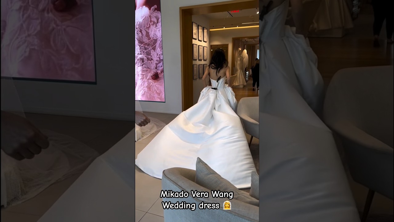 Mikado wedding dress by Vera Wang, so elegant and classy 