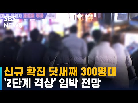 오늘도 <strong>신규</strong> 확진 300명대…거리두기 2단계 격상 <strong>임박</strong> / SBS