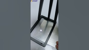 How to Mark Customized QR code on Aluminum Plate by CYCJET Portable Handheld Laser Marker