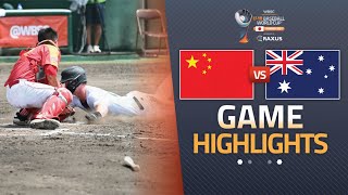 HIGHLIGHTS | 🇨🇳 China vs 🇦🇺 Australia | WBSC U-18 Baseball World Cup 2025