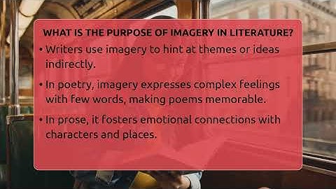 What Is The Purpose Of Imagery In Literature? - The Prose Path