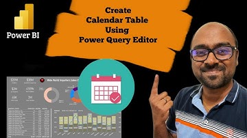 Create Calendar Table - Part 2 (Using PowerQueryEditor) #powerbi #dashboard #dataanalysis #calendar