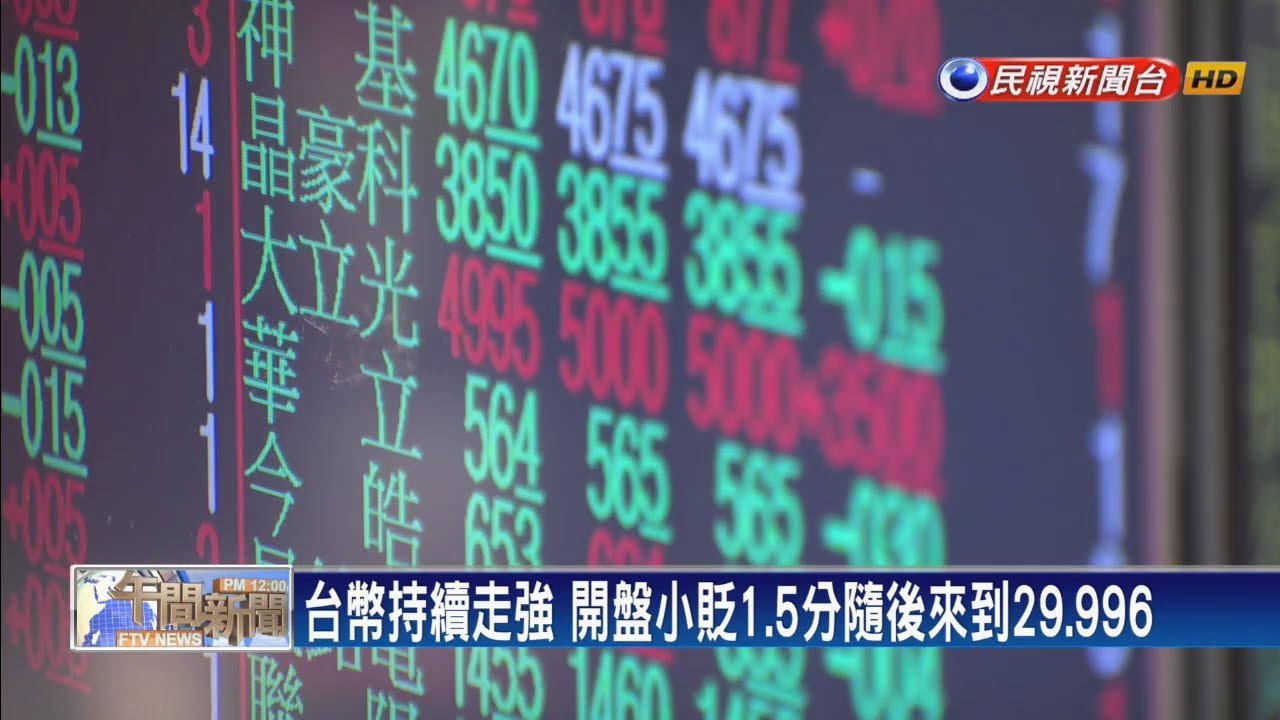 股匯封關日 台幣見2字頭.股市力守12000關卡－民視新聞