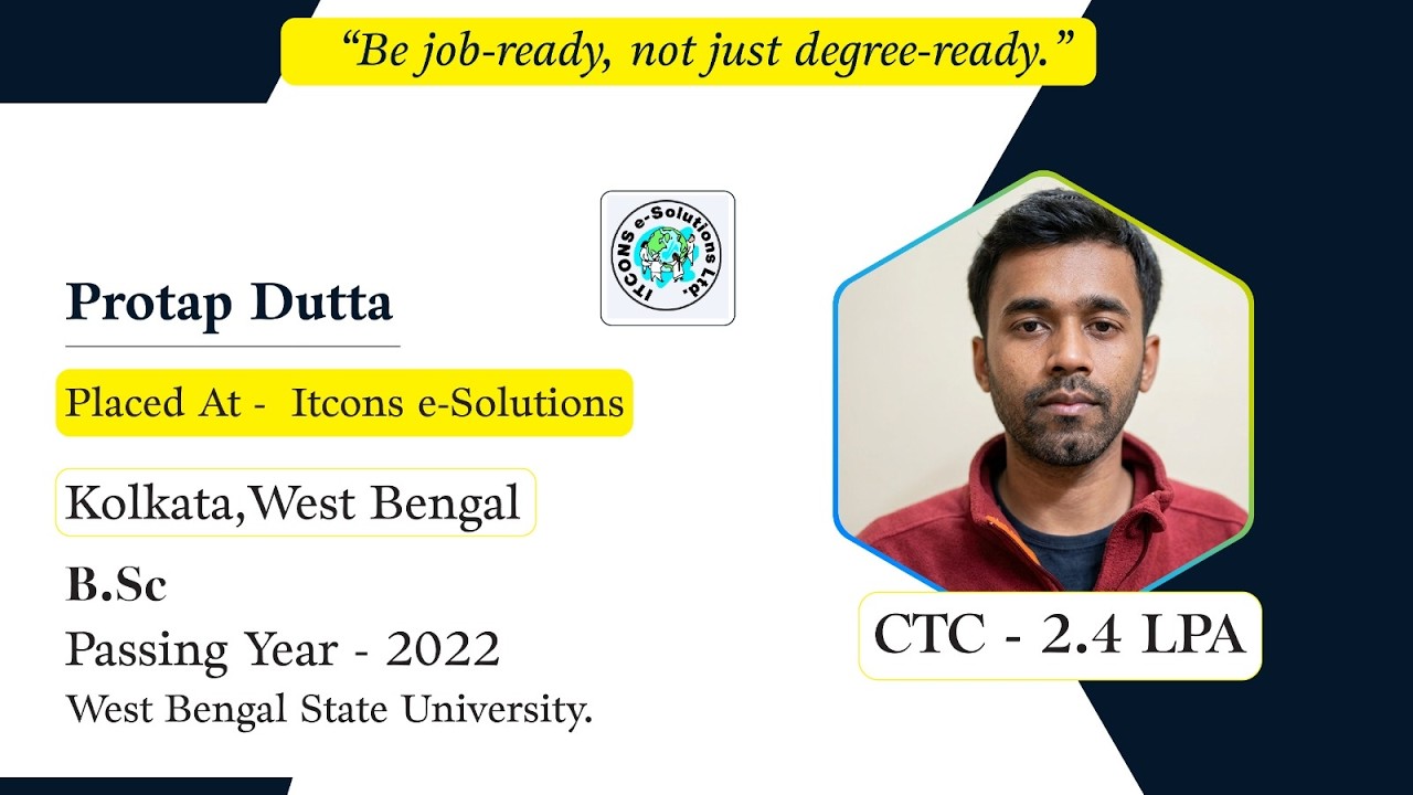 Freshers Jobs in Kolkata - Itcons e-Solutions Limited - Evision Technoserve