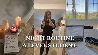 A LEVEL STUDENT NIGHT ROUTINE x