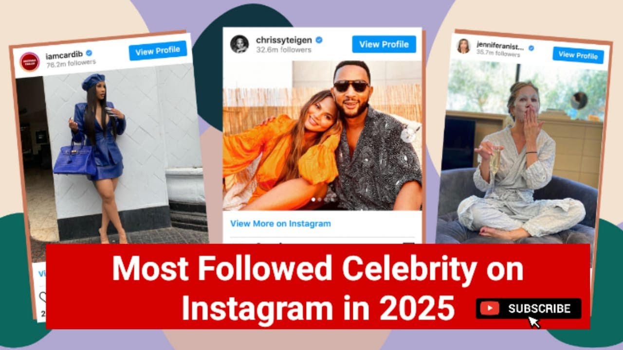 Top 10 Most Followed Celebrities on Instagram in 2025 - YouTube