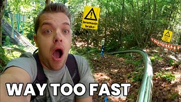 This Ride NEEDS Brakes! Completely Unhinged Single Rail Alpine Coaster in Switzerland