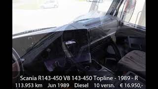 Scania R143-450 V8 143-450 Topline - 1989 - Retarder
