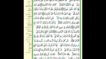 سورة البقرة الصفحة ٣٠| واقتلوهم حيث ثقفتموهم | الجزء الثانى| تكرار الآية ٥ مرات