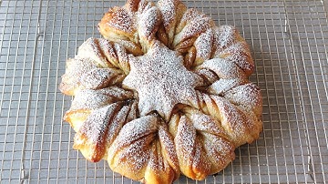 Pull-apart Star Bread/Sweet and Soft/Christmas Snowflake Bread