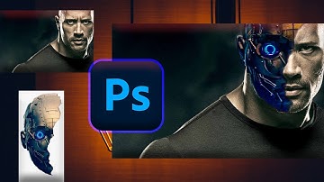 How to make 1side robot face effect photo manipulation-Photoshop Manipulation Tutorial